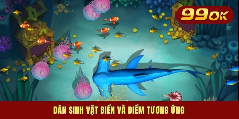 Dàn sinh vật biển và điểm tương ứng